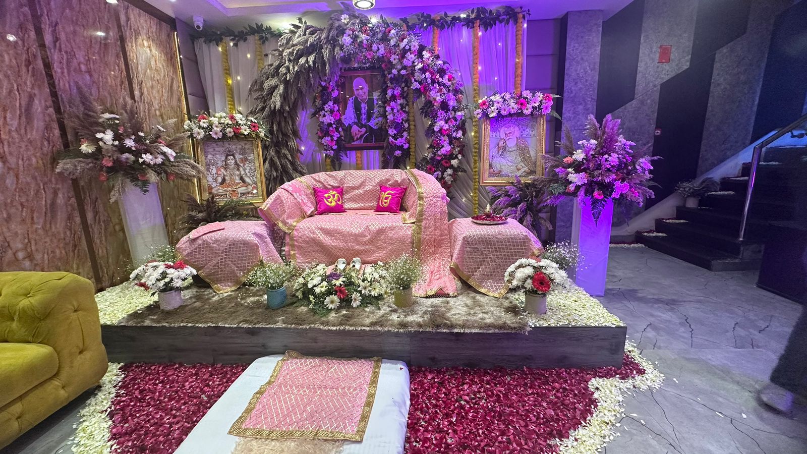 Mata ki Chowki devotional setup